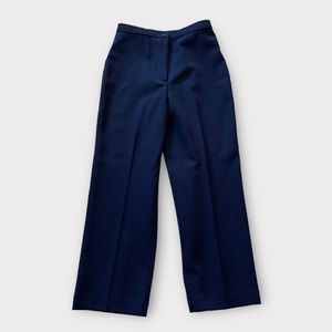 Navy high rise pants/trousers, vintage 70/80s